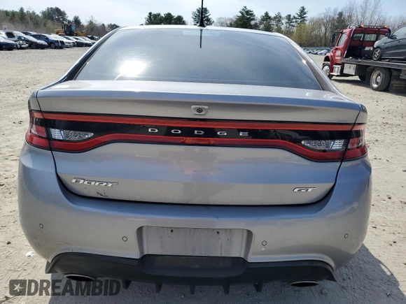 2015 Dodge Dart GT with VIN 1C3CDFEBXFD166403, listed as a Copart auction lot 53940105 with 130,242 mi miles and Clean Title. Bid and sale history available at DreamBid. Image 6.