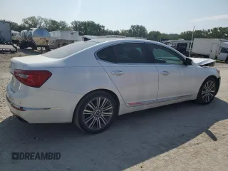 2014 Kia Cadenza Premium with VIN KNALN4D76E5157228, listed as a Copart auction lot 66576294 with 84,541 mi miles and Salvage Title. Bid and sale history available at carsss.com. Image 3.