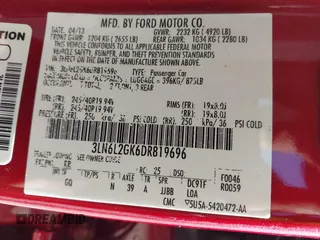 2013 Lincoln MKZ с VIN 3LN6L2GK6DR819696, выставлен на аукционе IAAI как лот 41840062 с пробегом 68 846 миль миль и . История ставок и продаж доступна на DreamBid. Изображение 9.