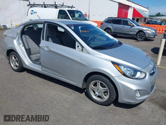 2012 Hyundai Accent GLS with VIN KMHCU4AEXCU241639, listed as a IAAI auction lot 42327411 with 108,939 mi miles and . Bid and sale history available at DreamBid. Image 1.
