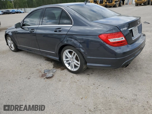 2014 Mercedes-Benz C 250 Sport with VIN WDDGF4HB0EG246514, listed as a Copart auction lot 51330175 with 71,746 mi miles and Salvage Title. Bid and sale history available at DreamBid. Image 2.