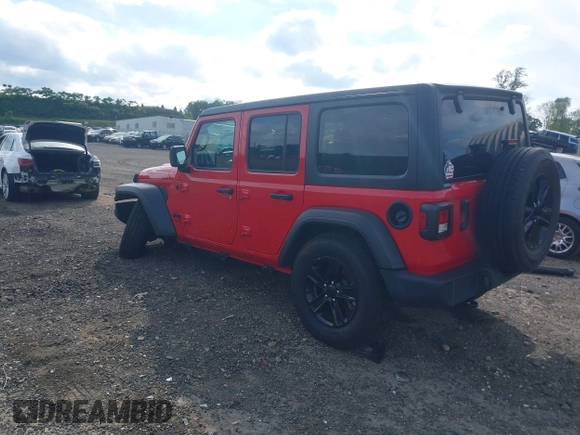 2020 Jeep Wrangler Unlimited Freedom with VIN 1C4HJXDG5LW282721, listed as a IAAI auction lot 42268956 with 47,245 mi miles and . Bid and sale history available at DreamBid. Image 3.