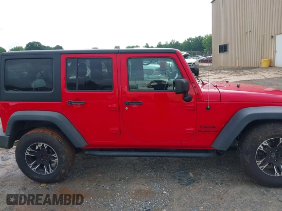 2016 Jeep Wrangler Unlimited Sport with VIN 1C4BJWDG4GL137175, listed as a IAAI auction lot 42388587 with 160,337 mi miles and . Bid and sale history available at DreamBid. Image 13.