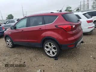 2019 Ford Escape Titanium with VIN 1FMCU9J97KUC01825, listed as a Copart auction lot 59720395 with 52,425 mi miles and Clean title. Bid and sale history available at DreamBid. Image 2.