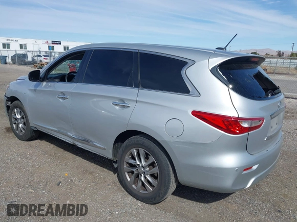 2014 Infiniti QX60 with VIN 5N1AL0MN3EC505792, listed as a IAAI auction lot 41761110 with 144,950 mi miles and . Bid and sale history available at DreamBid. Image 3.