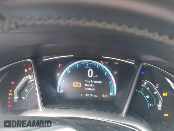 2019 Honda Civic Sedan EX with VIN 19XFC1F37KE008972, listed as a IAAI auction lot 41898785 with 82,784 mi miles. Bid and sale history available at carsss.com. Image 7.