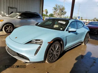 2022 Porsche Taycan 4 with VIN WP0BA2Y13NSA67673, listed as a Copart auction lot 52858563 with 10,690 mi miles and . Bid and sale history available at DreamBid. Image 1.