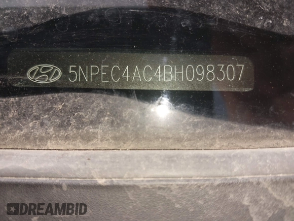2011 Hyundai Sonata Limited with VIN 5NPEC4AC4BH098307, listed as a IAAI auction lot 41847830 with 135,659 mi miles and . Bid and sale history available at DreamBid. Image 9.