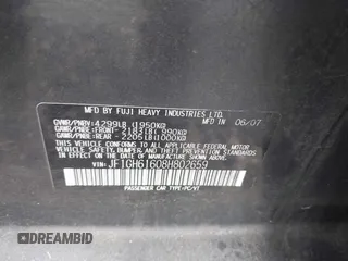 2008 Subaru Impreza i с VIN JF1GH61608H802659, выставлен на аукционе IAAI как лот 42088451 с пробегом 195 863 миль миль и . История ставок и продаж доступна на DreamBid. Изображение 9.