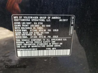 2018 Volkswagen Atlas SE z VIN 1V2PR2CA3JC518512, wystawiony jako Copart lot #42574775 z przebiegiem 85 239 mil mil oraz Szkoda całkowita • Salvage title. Historia ofert i sprzedaży dostępna na DreamBid. Obrazek 13.