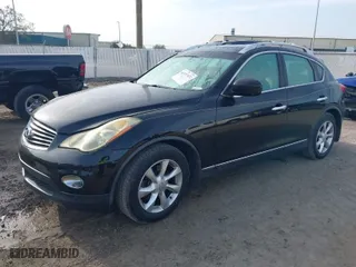 2009 Infiniti EX35 Journey with VIN JNKAJ09E39M900864, listed as a IAAI auction lot 41457632 with 185,338 mi miles. Bid and sale history available at carsss.com. Image 2.