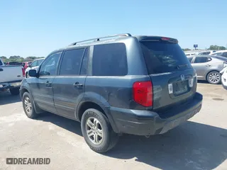 2005 Honda Pilot EX-L with RES with VIN 5FNYF18685B056356, listed as a IAAI auction lot 42006222 with 295,174 mi miles. Bid and sale history available at carsss.com. Image 3.