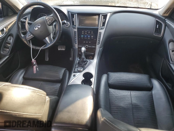 2015 Infiniti Q50 Sport with VIN JN1BV7AR2FM414563, listed as a Copart auction lot 62896535 with 133,924 mi miles and Salvage title. Bid and sale history available at DreamBid. Image 8.