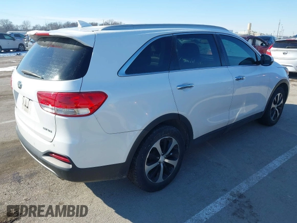 2017 Kia Sorento EX V6 with VIN 5XYPH4A51HG196061, listed as a IAAI auction lot 41627200 with 142,060 mi miles. Bid and sale history available at carsss.com. Image 4.