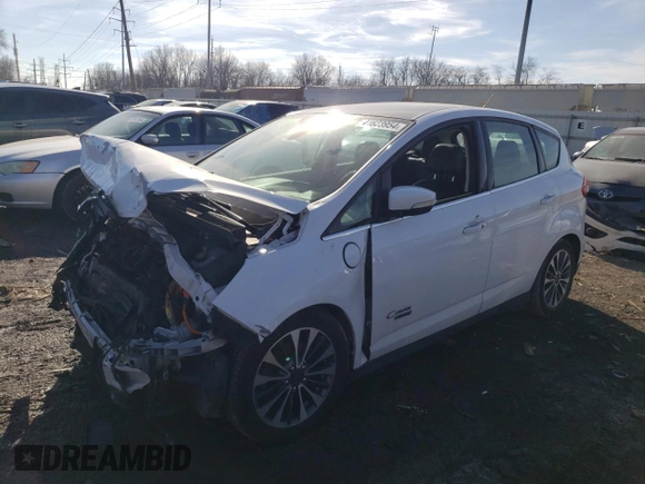2017 Ford C-Max Energi Titanium with VIN 1FADP5FU1HL107840, listed as a Copart auction lot 41623954 with 138,648 mi miles. Bid and sale history available at carsss.com. Image 1.