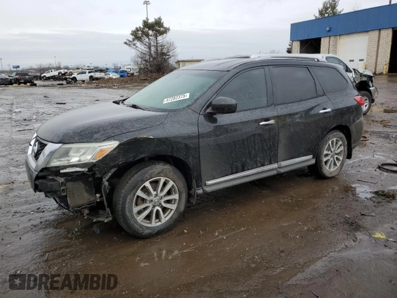 2013 Nissan Pathfinder SV with VIN 5N1AR2MM5DC637663, listed as a Copart auction lot 47282375 with 234,749 mi miles and Clean Title. Bid and sale history available at carsss.com. Image 1.