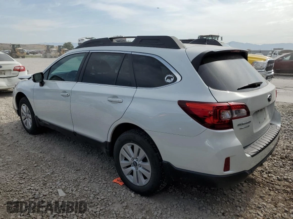 2017 Subaru Outback Premium with VIN 4S4BSACC9H3365376, listed as a Copart auction lot 58941615 with 56,552 mi miles and Salvage title. Bid and sale history available at DreamBid. Image 2.