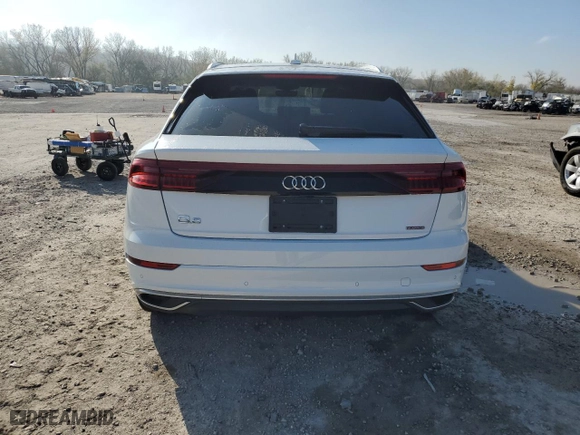 2022 Audi Q8 Premium Plus with VIN WA1BVBF16ND017319, listed as a Copart auction lot 79760844 with 15,157 mi miles and Salvage Title. Bid and sale history available at carsss.com. Image 6.