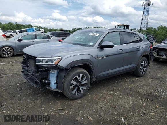 2021 Volkswagen Atlas SE with VIN 1V2LC2CAXMC208572, listed as a Copart auction lot 57548694 with 39,183 mi miles and Salvage title. Bid and sale history available at DreamBid. Image 1.