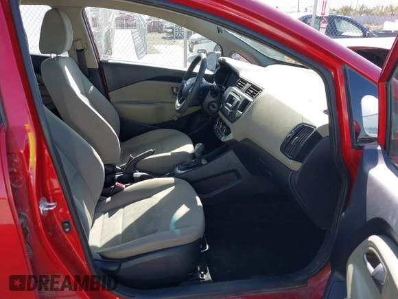 2015 Kia Rio LX with VIN KNADM5A30F6500710, listed as a IAAI auction lot 42049467 with 138,271 mi miles. Bid and sale history available at carsss.com. Image 5.