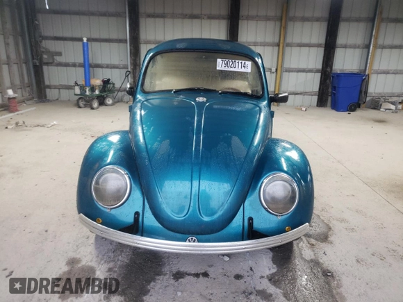 1970 Volkswagen Beetle with VIN 1102596488, listed as a Copart auction lot 79020114 with 50,115 mi miles and Salvage Title. Bid and sale history available at DreamBid. Image 5.