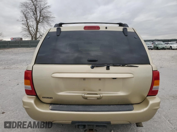 2001 Jeep Grand Cherokee Limited with VIN 1J4GW58N21C500181, listed as a Copart auction lot 49620415 with 150,256 mi miles and Salvage Title. Bid and sale history available at carsss.com. Image 6.