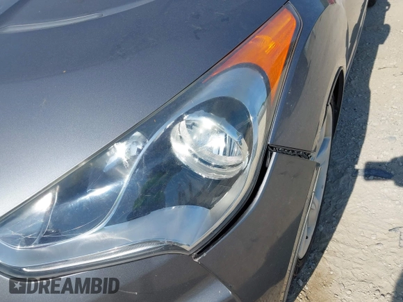 2013 Hyundai Veloster w/Gray Int with VIN KMHTC6AD9DU128725, listed as a IAAI auction lot 42648356 with 168,109 mi miles and . Bid and sale history available at DreamBid. Image 6.