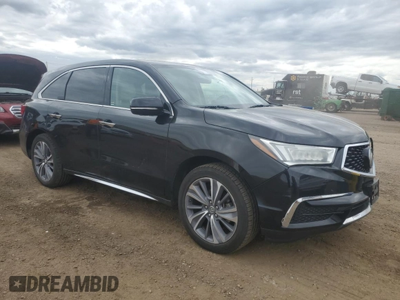 2018 Acura MDX Technology with VIN 5J8YD4H51JL001576, listed as a Copart auction lot 57646995 with 98,295 mi miles and Salvage title. Bid and sale history available at DreamBid. Image 4.