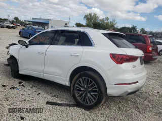 2021 Audi Q3 Premium with VIN WA1AUCF3XM1145682, listed as a Copart auction lot 37556793 with 20,217 mi miles. Bid and sale history available at carsss.com. Image 2.