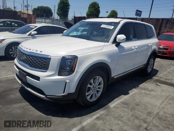 2021 Kia Telluride LX with VIN 5XYP24HC6MG131061, listed as a Copart auction lot 61263645 with 96,963 mi miles and Salvage title. Bid and sale history available at DreamBid. Image 1.