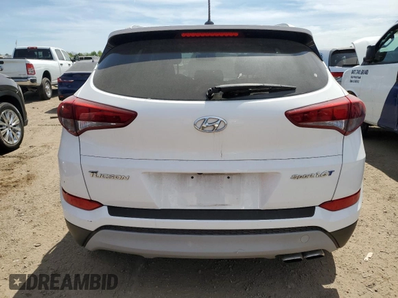 2017 Hyundai Tucson Value with VIN KM8J33A26HU289561, listed as a Copart auction lot 56167455 with 106,263 mi miles and Clean title. Bid and sale history available at DreamBid. Image 6.