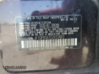2013 Subaru Impreza Special Sports Limited z VIN JF1GPAS61D2872463, wystawiony jako Copart lot #51216665 z przebiegiem 137 282 mil mil oraz Szkoda całkowita • Salvage title. Historia ofert i sprzedaży dostępna na DreamBid. Obrazek 12.