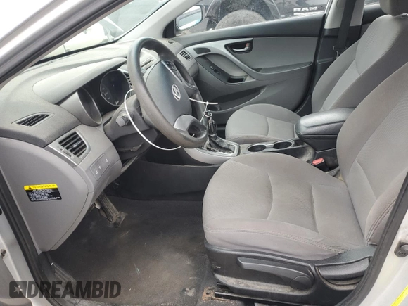 2016 Hyundai Elantra SE with VIN 5NPDH4AE7GH703619, listed as a Copart auction lot 53146755 with Not provided miles and Salvage title. Bid and sale history available at DreamBid. Image 7.