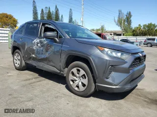 2021 Toyota RAV4 LE with VIN 2T3H1RFV6MC108648, listed as a Copart auction lot 49971865 with 144,273 mi miles and Salvage Title. Bid and sale history available at carsss.com. Image 4.