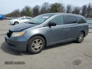 2013 Honda Odyssey EX-L with VIN 5FNRL5H67DB016806, listed as a Copart auction lot 53340445 with 141,067 mi miles and Salvage Title. Bid and sale history available at carsss.com. Image 1.