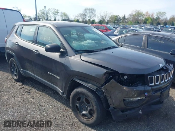 2018 Jeep Compass Sport with VIN 3C4NJDAB7JT481279, listed as a IAAI auction lot 40633532 with 87,675 mi miles and . Bid and sale history available at DreamBid. Image 1.