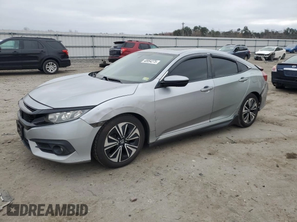 2016 Honda Civic Sedan EX-L with VIN 19XFC1F77GE205635, listed as a Copart auction lot 48954275 with 91,553 mi miles and Salvage Title. Bid and sale history available at carsss.com. Image 1.