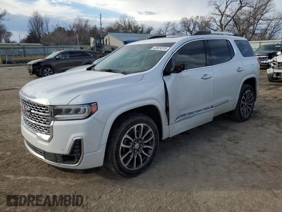 2022 GMC Acadia Denali with VIN 1GKKNXLS7NZ125794, listed as a Copart auction lot 42824315 with 45,468 mi miles and Salvage title. Bid and sale history available at DreamBid. Image 1.