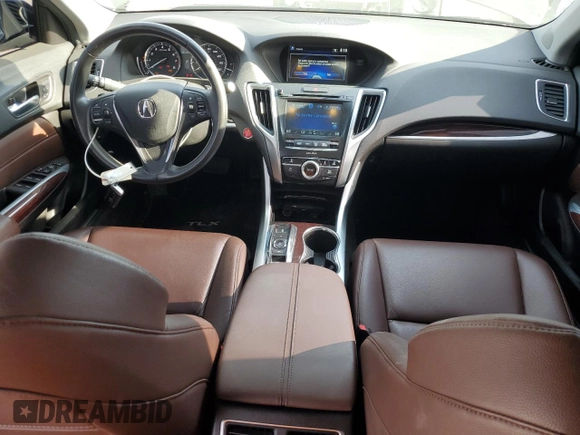 2015 Acura TLX V6 with VIN 19UUB2F32FA009747, listed as a Copart auction lot 55556435 with 83,592 mi miles and Salvage title. Bid and sale history available at DreamBid. Image 8.