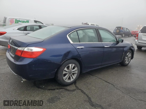 2014 Honda Accord LX with VIN 1HGCR2F37EA299067, listed as a Copart auction lot 50544825 with 190,972 mi miles and Salvage Title. Bid and sale history available at carsss.com. Image 3.