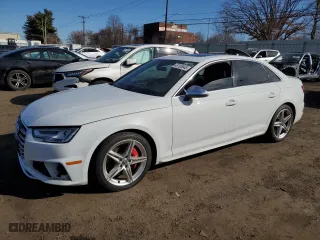 2019 Audi S4 Premium Plus with VIN WAUB4AF44KA114767, listed as a Copart auction lot 48105045 with 81,730 mi miles and Salvage Title. Bid and sale history available at carsss.com. Image 1.