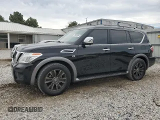 2018 Nissan Armada Platinum with VIN JN8AY2NF8JX300128, listed as a Copart auction lot 72628494 with 145,379 mi miles and Salvage Title. Bid and sale history available at carsss.com. Image 1.
