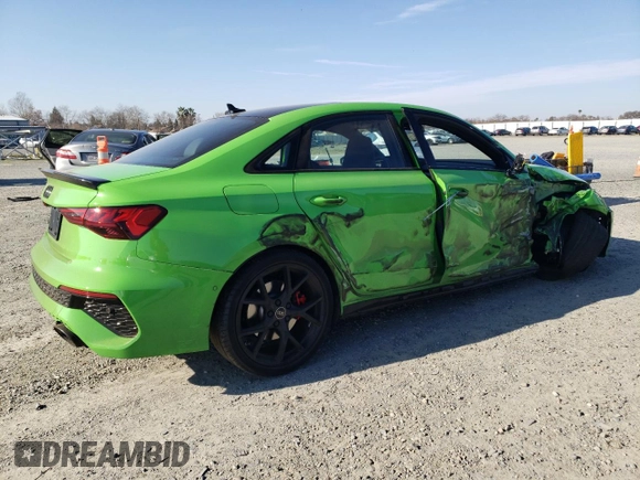 2024 Audi RS 3 z VIN WUAG4DGY8RA911239, wystawiony jako Copart lot #42005625 z przebiegiem 11 196 mil mil oraz Szkoda całkowita • Salvage title. Historia ofert i sprzedaży dostępna na DreamBid. Obrazek 3.