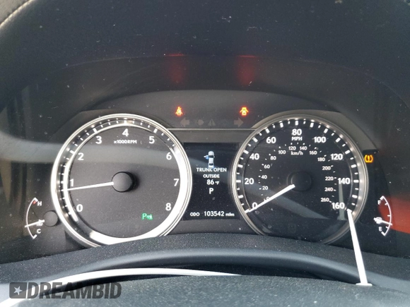 2013 Lexus GS 350 z VIN JTHBE1BL1D5025178, wystawiony jako Copart lot #55988285 z przebiegiem 103 542 mil mil oraz Szkoda całkowita • Salvage title. Historia ofert i sprzedaży dostępna na DreamBid. Obrazek 9.