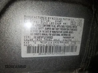 2018 Nissan Sentra S z VIN 3N1AB7AP3JY345603, wystawiony jako Copart lot #56594675 z przebiegiem 78 811 mil mil oraz Szkoda całkowita • Salvage title. Historia ofert i sprzedaży dostępna na DreamBid. Obrazek 13.