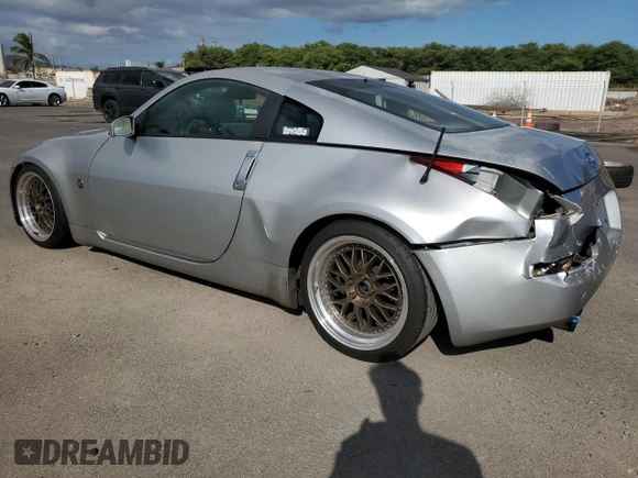 2005 Nissan 350Z with VIN JN1AZ34D55M609063, listed as a Copart auction lot 76796544 with 114,080 mi miles and Salvage Title. Bid and sale history available at DreamBid. Image 2.