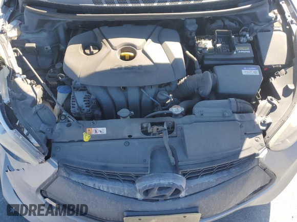 2014 Hyundai Elantra Coupe with VIN KMHDH6AH0EU029186, listed as a Copart auction lot 82584754 with 0 mi miles and Salvage Title. Bid and sale history available at carsss.com. Image 12.