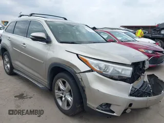 2014 Toyota Highlander Limited with VIN 5TDYKRFH2ES007759, listed as a IAAI auction lot 42131354 with 154,855 mi miles and . Bid and sale history available at DreamBid. Image 1.