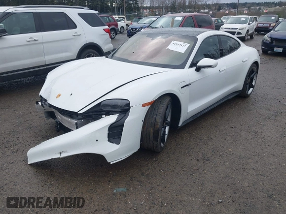 2024 Porsche Taycan GTS with VIN WP0AD2Y13RSA47237, listed as a IAAI auction lot 41557327 with 6,572 mi miles and . Bid and sale history available at DreamBid. Image 19.