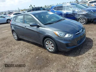 2012 Hyundai Accent GS with VIN KMHCT5AE9CU046673, listed as a IAAI auction lot 41916784 with 110,782 mi miles. Bid and sale history available at carsss.com. Image 1.